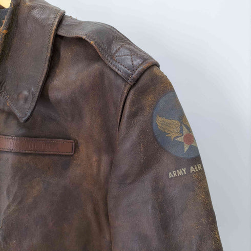 ザリアルマッコイズ THE REAL McCOYS REAL MCQUEEN TYPE-A2 レザーフライトジャケット メンズ US:38
