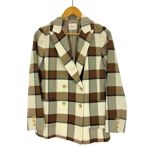 デミルクスビームス Demi-Luxe BEAMS チェック 4ボタン ダブルジャケット レディース JPN:36