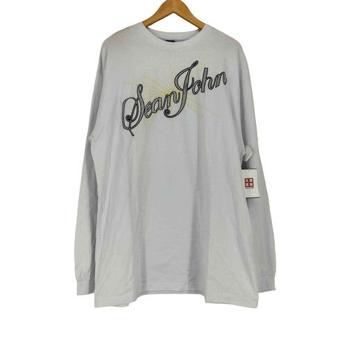 ショーンジョン Sean john ラメロゴプリント長袖カットソー メンズ 3XL