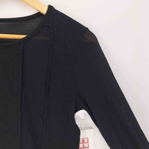 ワイズ Ys 18AW コットン パッチ デザイン シアー L/S カットソー レディース JPN:2