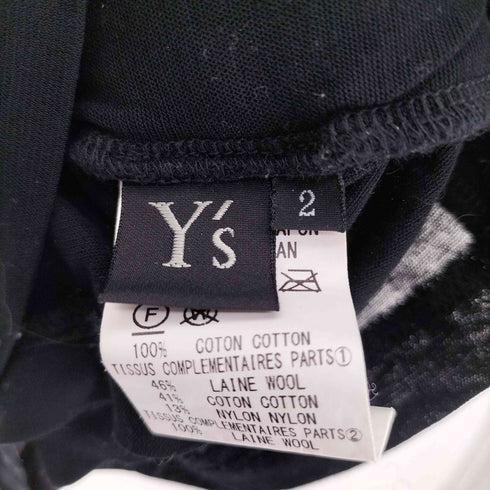 ワイズ Ys 18AW コットン パッチ デザイン シアー L/S カットソー レディース JPN:2