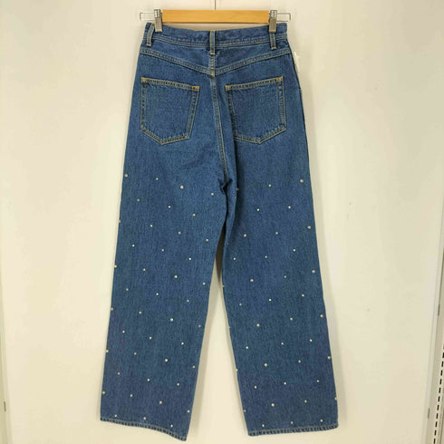 メゾンスペシャル MAISON SPECIAL ラインストーンパールデニムパンツ レディース JPN:38