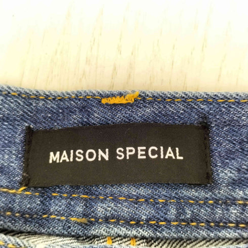 メゾンスペシャル MAISON SPECIAL ラインストーンパールデニムパンツ レディース JPN:38