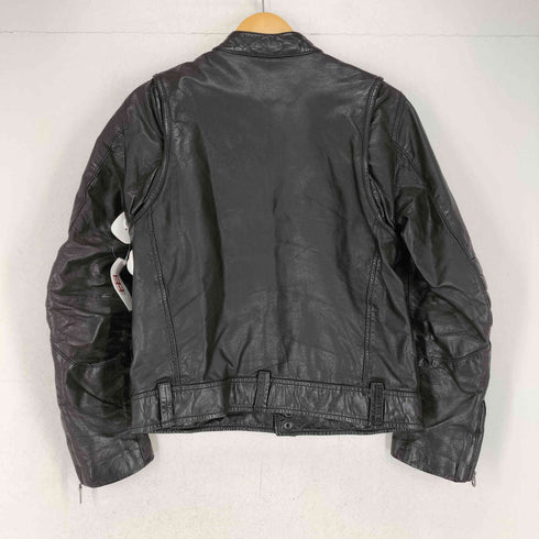 ギャップ Gap 00S シワ加工レザーシングルライダースジャケット メンズ S