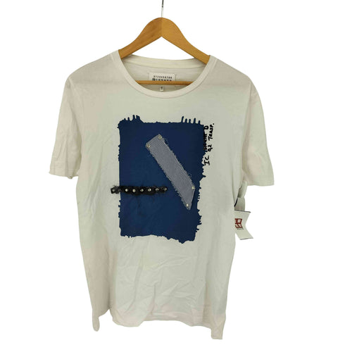 メゾンマルジェラ Maison Margiela 16SS スタッズ フロントプリント Tシャツ メンズ EUR:48