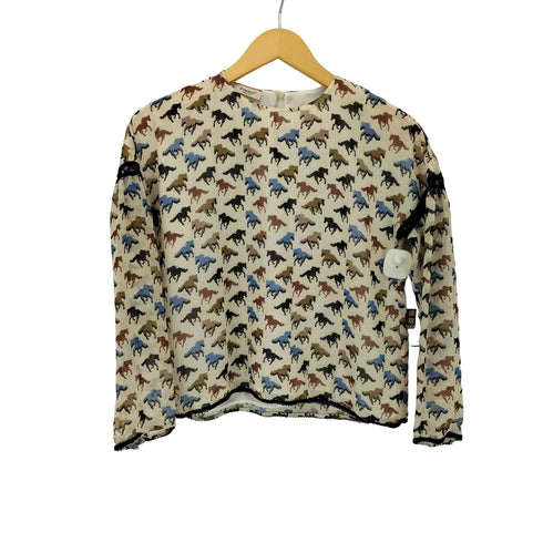 ピンコ PINKO イタリア製 総柄 ブラウス 馬柄 レディース import:M