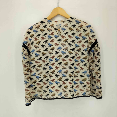 ピンコ PINKO イタリア製 総柄 ブラウス 馬柄 レディース import:M