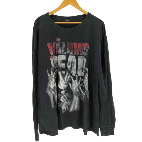 両面プリント L/S クルーネックTシャツ メンズ
