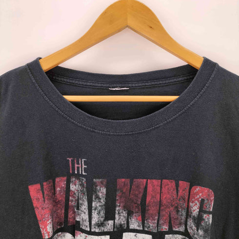 両面プリント L/S クルーネックTシャツ メンズ
