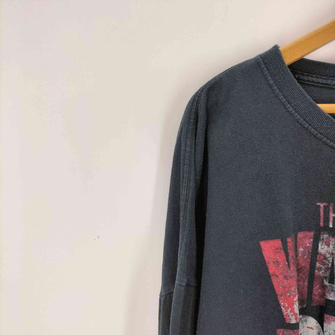 両面プリント L/S クルーネックTシャツ メンズ