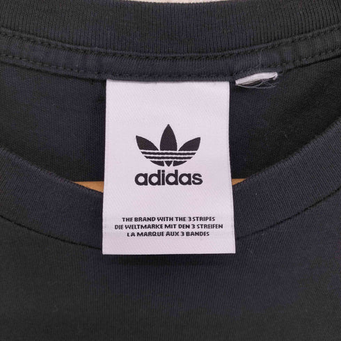 アディダス adidas ワンポイントロゴ刺繍 クルーネック半袖Tシャツ カットソー メンズ