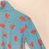 ランバン LANVIN SPORT 花柄 総柄 ハーフジップ スタンドネック カットソー レディース 36