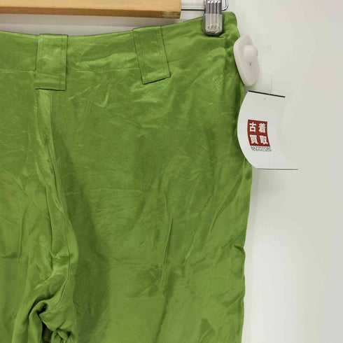 アニエスベー agnes b. PARIS アセテート レーヨン クロップド パンツ レディース 40