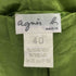アニエスベー agnes b. PARIS アセテート レーヨン クロップド パンツ レディース 40