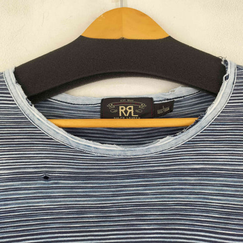 ダブルアールエルラルフローレン RRL RALPH LAUREN ストライプポケットTシャツ メンズ L