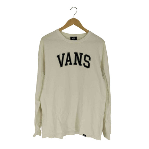 バンズ VANS ロゴプリント クルーネック ロングスリーブ Tシャツ メンズ import:M