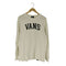 バンズ VANS ロゴプリント クルーネック ロングスリーブ Tシャツ メンズ import:M