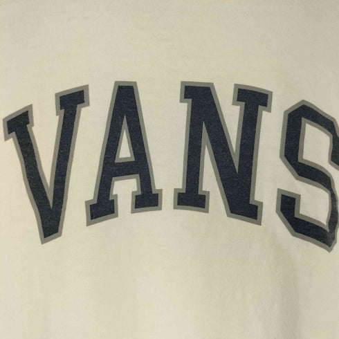 バンズ VANS ロゴプリント クルーネック ロングスリーブ Tシャツ メンズ import:M