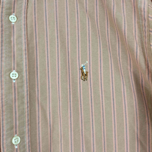 ラルフローレン RALPH LAUREN CLASSIC FIT ストライプ スモールポニー刺繍 BDシャツ メンズ 16 1/2