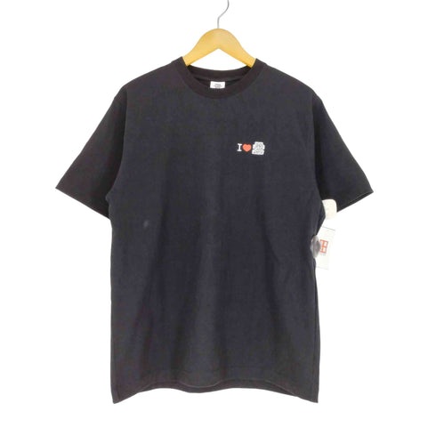 ブラックアイパッチ Black Eye Patch I LOVE BLACK EYE PATCH ロゴ刺繍 ヘビーオンス クルーネック半袖Tシャツ メンズ JPN:M