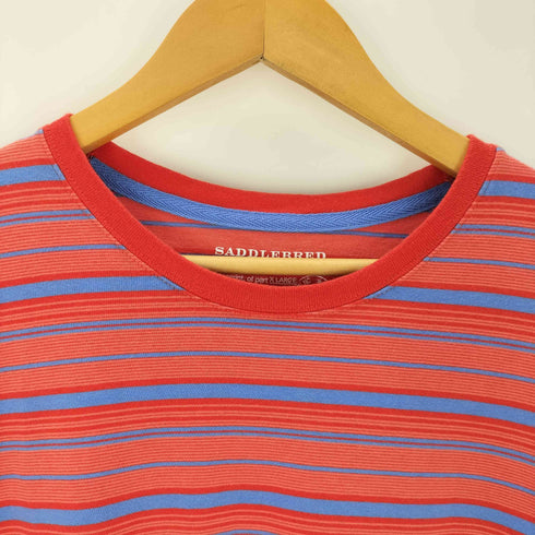 マルチボーダー プリントクルーネックTシャツ メンズ JPN:XL