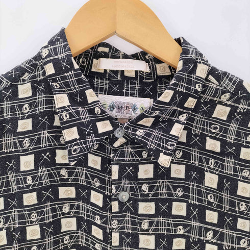 カンピアモダ CAMPIA MODA 100%レーヨン 総柄アロハシャツ メンズ JPN:XL