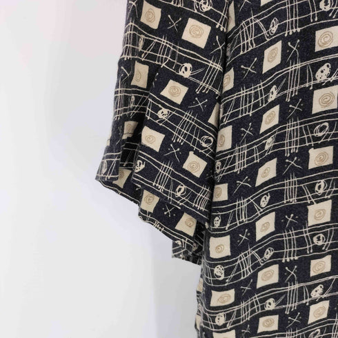 カンピアモダ CAMPIA MODA 100%レーヨン 総柄アロハシャツ メンズ JPN:XL