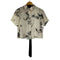 ザラ ZARA リボン付き 花柄 S/S シャツ レディース import:S