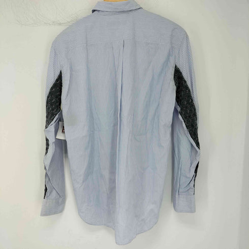 コムデギャルソンオムドゥ COMME des GARCONS HOMME DEUX ペイズリー切替ストライプドレスシャツ メンズ JPN:S