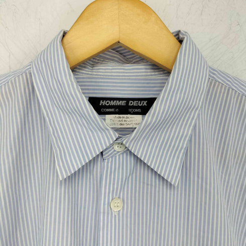 コムデギャルソンオムドゥ COMME des GARCONS HOMME DEUX ペイズリー切替ストライプドレスシャツ メンズ JPN:S