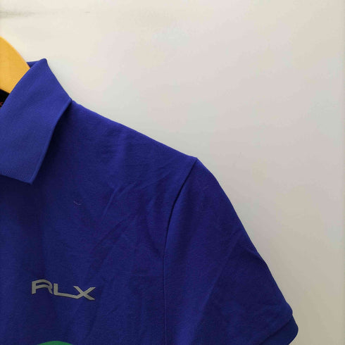 アールエルエックスラルフローレン RLX RALPH LAUREN マルチカラー ロゴプリント S/Sポロシャツ メンズ JPN:XS