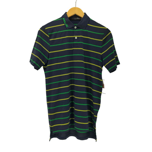 アールエルエックスラルフローレン RLX RALPH LAUREN ボーダー ロゴプリント S/Sポロシャツ メンズ JPN:XS