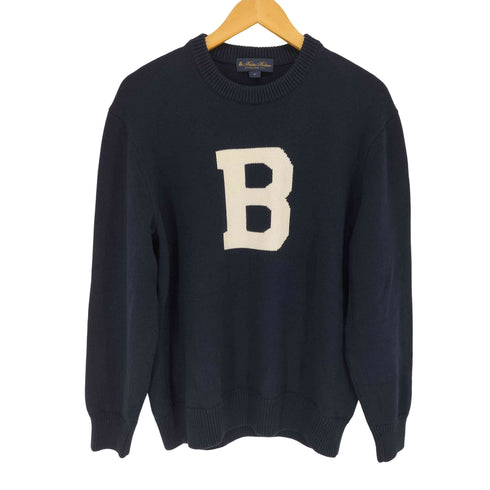 ブルックスブラザーズ BROOKS BROTHERS ヘビーウェイトロゴインターシャクルーネックセーター メンズ JPN:M