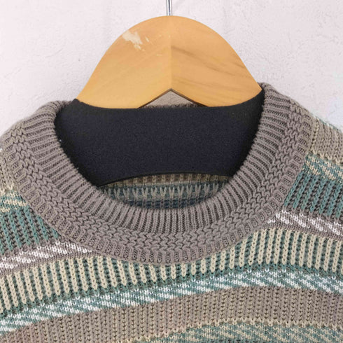A.T クルーネックボーダーニット メンズ import:XXL