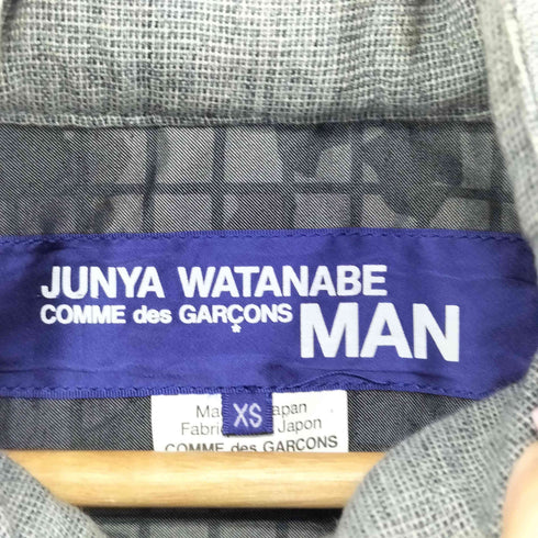 ジュンヤワタナベコムデギャルソンマン JUNYA WATANABE COMME des GARCONS MAN チェック切替 デザイン ジャケット メンズ JPN:XS