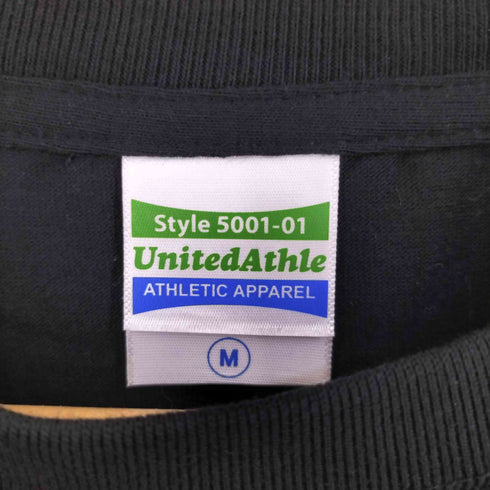 ユナイテッドアスレ UNITED ATHLE フロントプリントTee レーベル メンズ import:M