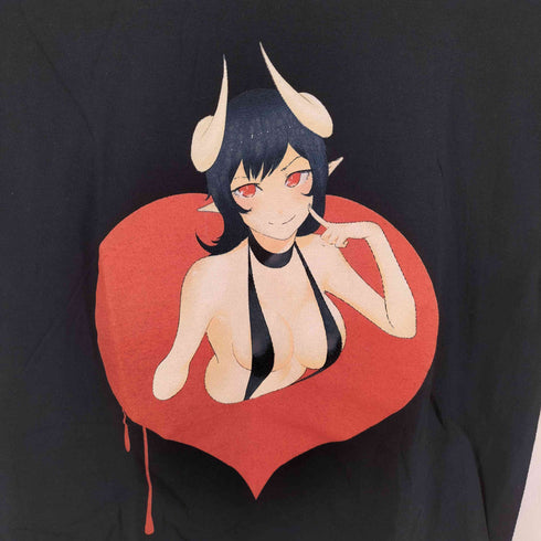 みだらなCOMPLEX キャラクタープリントTee サキュバス メンズ JPN:S