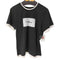 エムエムシックスメゾンマルジェラ MM6 Maison Margiela 手書きロゴ レイヤード ラウンドネック 半袖 Tシャツ レディース S