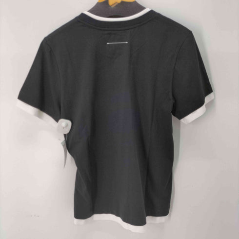 エムエムシックスメゾンマルジェラ MM6 Maison Margiela 手書きロゴ レイヤード ラウンドネック 半袖 Tシャツ レディース S