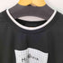 エムエムシックスメゾンマルジェラ MM6 Maison Margiela 手書きロゴ レイヤード ラウンドネック 半袖 Tシャツ レディース S