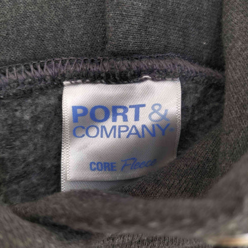 ポートアンドカンパニー PORT and COMPANY フロントプリント 企業パーカー メンズ JPN:M