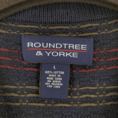90S ROUND TREE &YORKY デザインニットベスト メンズ import:L