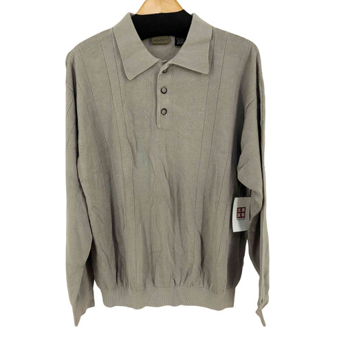 アクシスト AXIST レーヨン混 L/S ポロシャツ メンズ import:L