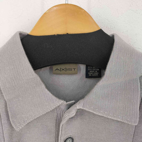 アクシスト AXIST レーヨン混 L/S ポロシャツ メンズ import:L