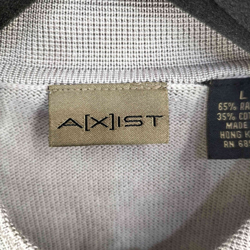 アクシスト AXIST レーヨン混 L/S ポロシャツ メンズ import:L