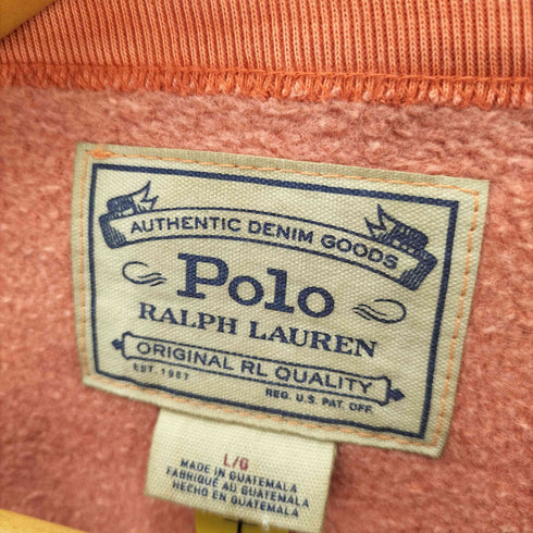 ポロラルフローレン POLO RALPH LAUREN ヴィンテージ加工 前V スウェット メンズ import:L