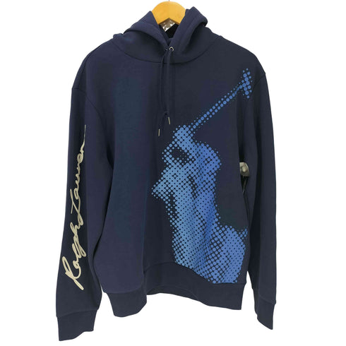 ポロラルフローレン POLO RALPH LAUREN ビックポニー ドットデザイン プルオーバーパーカー メンズ import:M