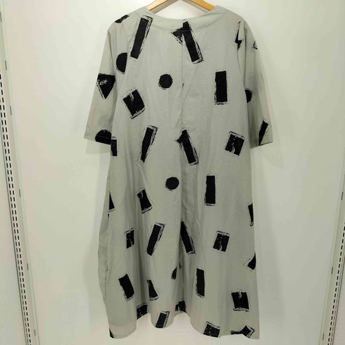 bell chu very 総柄 プルオーバー シャツワンピース レディース M~L