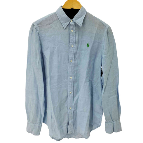 ポロラルフローレン POLO RALPH LAUREN RELAXED FIT ポニー刺繍 ロングスリーブ リネンシャツ メンズ import:S