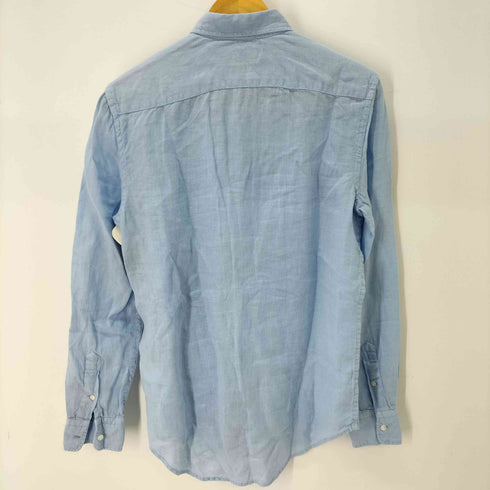 ポロラルフローレン POLO RALPH LAUREN RELAXED FIT ポニー刺繍 ロングスリーブ リネンシャツ メンズ import:S